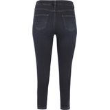 Yoek Cropped Skinny Jeans Dark Blue Denim
