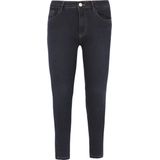 Yoek Cropped Skinny Jeans Dark Blue Denim