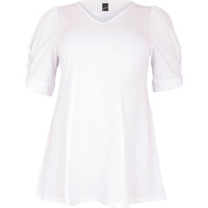 Yoek - Tuniek - Katoen - Flare Fit - Korte Mouwen - V-halslijn