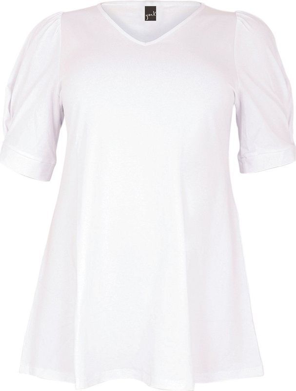 Yoek - Tuniek - Katoen - Flare Fit - Korte Mouwen - V-halslijn
