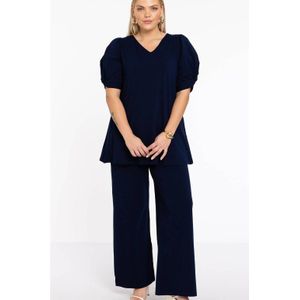 YOEK - straight fit broek - Donkerblauw