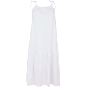 Yoek - Mouwloze Jurk - Wit - Katoen - Verstelbare Schouderbandjes