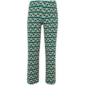 Broek - HOLLY - Treggings - Geometrische Print - Groen Bruin Zwart