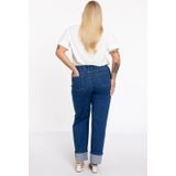 Jeans - Katoenmix - Blauw - Elastische Tailleband
