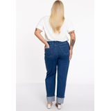 Jeans - Katoenmix - Blauw - Elastische Tailleband