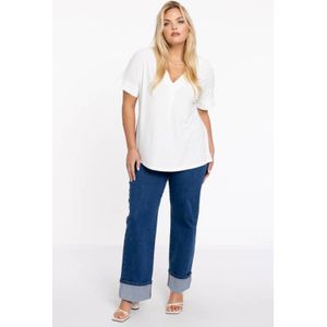 Jeans - Katoenmix - Blauw - Elastische Tailleband