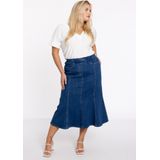 YOEK - Spijkerrok - Medium Blue Denim - Middellange Lengte - Katoen