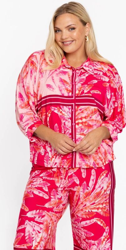 YOEK - Blouse - Roze