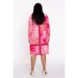 YOEK - Blousejurk - Roze - Lange Mouwen - Knoopsluiting
