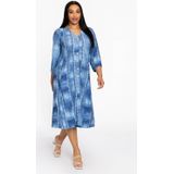 YOEK - Blousejurk - Middellang - Korte Mouwen - V-hals - Polyester