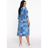 YOEK - Blousejurk - Middellang - Korte Mouwen - V-hals - Polyester