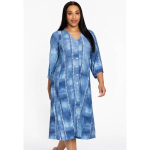 YOEK - Blousejurk - Middellang - Korte Mouwen - V-hals - Polyester