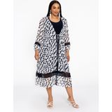 Cardigan - Abstracte Print - Lichtgewicht - Kanten Randen - Lange Mouwen