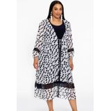 Cardigan - Abstracte Print - Lichtgewicht - Kanten Randen - Lange Mouwen