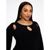 Jurk - Zwart - DOLCE - A-lijn