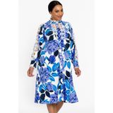 Jurk - Wit - SILVERLING - A-lijn - Met Kant