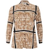 YOEK - Blouse - Beige - Lange Mouwen - Losse Pasvorm