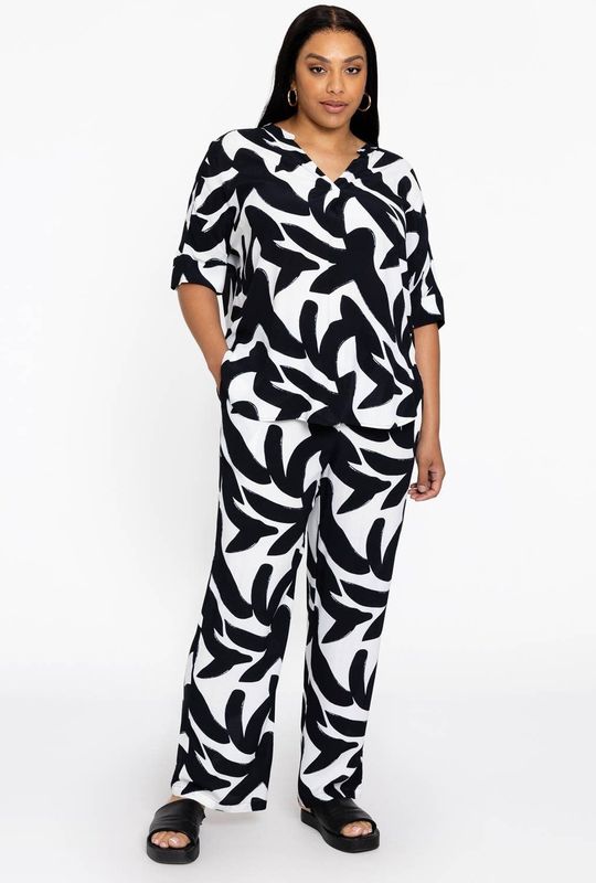 YOEK - Damesbroek - Zwart - Viscose - Rechte Pasvorm