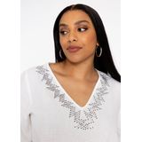 YOEK - Tuniek - Ecru - 100% Linnen - Lange Mouwen