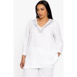 YOEK - Tuniek - Ecru - 100% Linnen - Lange Mouwen