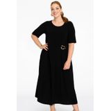 YOEK - Midi Jurk - Zwart
