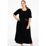 YOEK - Midi Jurk - Zwart