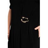 YOEK - Midi Jurk - Zwart