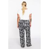 YOEK - Broek - Zwart-Wit - Viscose - Straight Fit