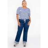 YOEK - Top - Ivoor - Katoen met Elastaan - Korte Mouwen