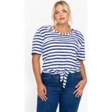 YOEK - Top - Ivoor - Katoen met Elastaan - Korte Mouwen