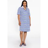 YOEK - A-lijn Jurk - Blauw - Katoen