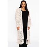 YOEK - Lang Vest - Ecru