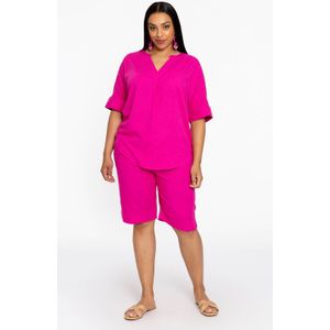 YOEK - Straight High Waist Bermuda Short - Roze