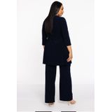 Dolce Tuniek - Wide Bottom met Sleutelgathalslijn en Strass-Steentjes