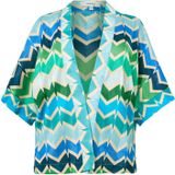 YOEK - Vest - Blauw - 100% Polyester - Wijde Mouwen - Rechte Pasvorm