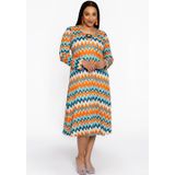 YOEK - A-lijn Jurk - Oranje