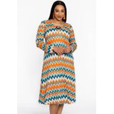 YOEK - A-lijn Jurk - Oranje