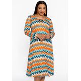 YOEK - A-lijn Jurk - Oranje