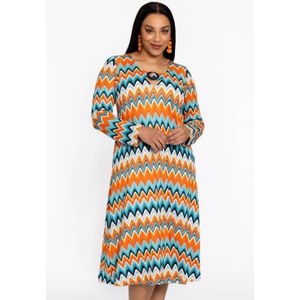 YOEK - A-lijn Jurk - Oranje