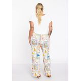 YOEK - Casual Broek - Multi - Rechte Pasvorm - Normale Taille