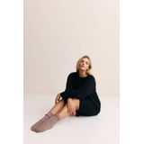 Jurk - Hoge Halslijn - Zacht - Wijde Fit - Lange Mouwen