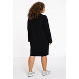 YOEK Lounge - Sweatjurk - Zwart - Driekwartsmouwen - V-hals
