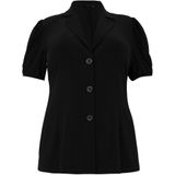 Dolce - Blazer - Korte Pofmouwen - Zacht Stof - Zwart