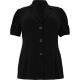 Dolce - Blazer - Korte Pofmouwen - Zacht Stof - Zwart