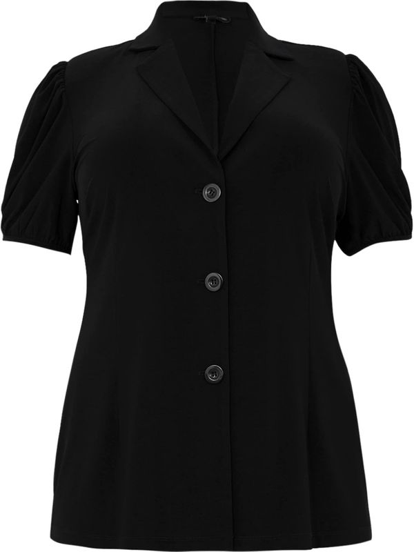 Dolce - Blazer - Korte Pofmouwen - Zacht Stof - Zwart