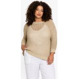 YOEK - Top - Goud - Lurex - Rechte Pasvorm - Lange Mouwen - Ronde Hals