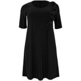 YOEK - Midi Jurk - Zwart