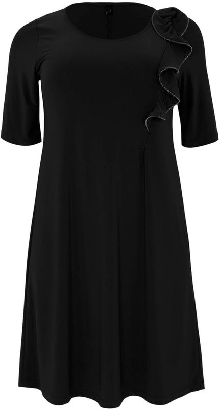 YOEK - Midi Jurk - Zwart