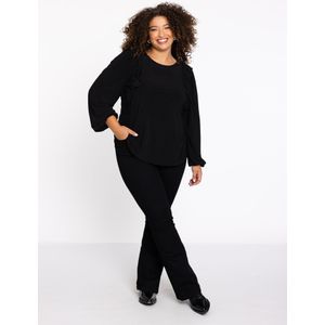 Tuniek - Flared Fit - Dolce - Ronde Hals - Lange Pofmouwen - Ruches