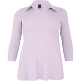 YOEK - LOUNGE - Polo-tuniek - Flare Pasvorm - Geribde Katoen met Stretch